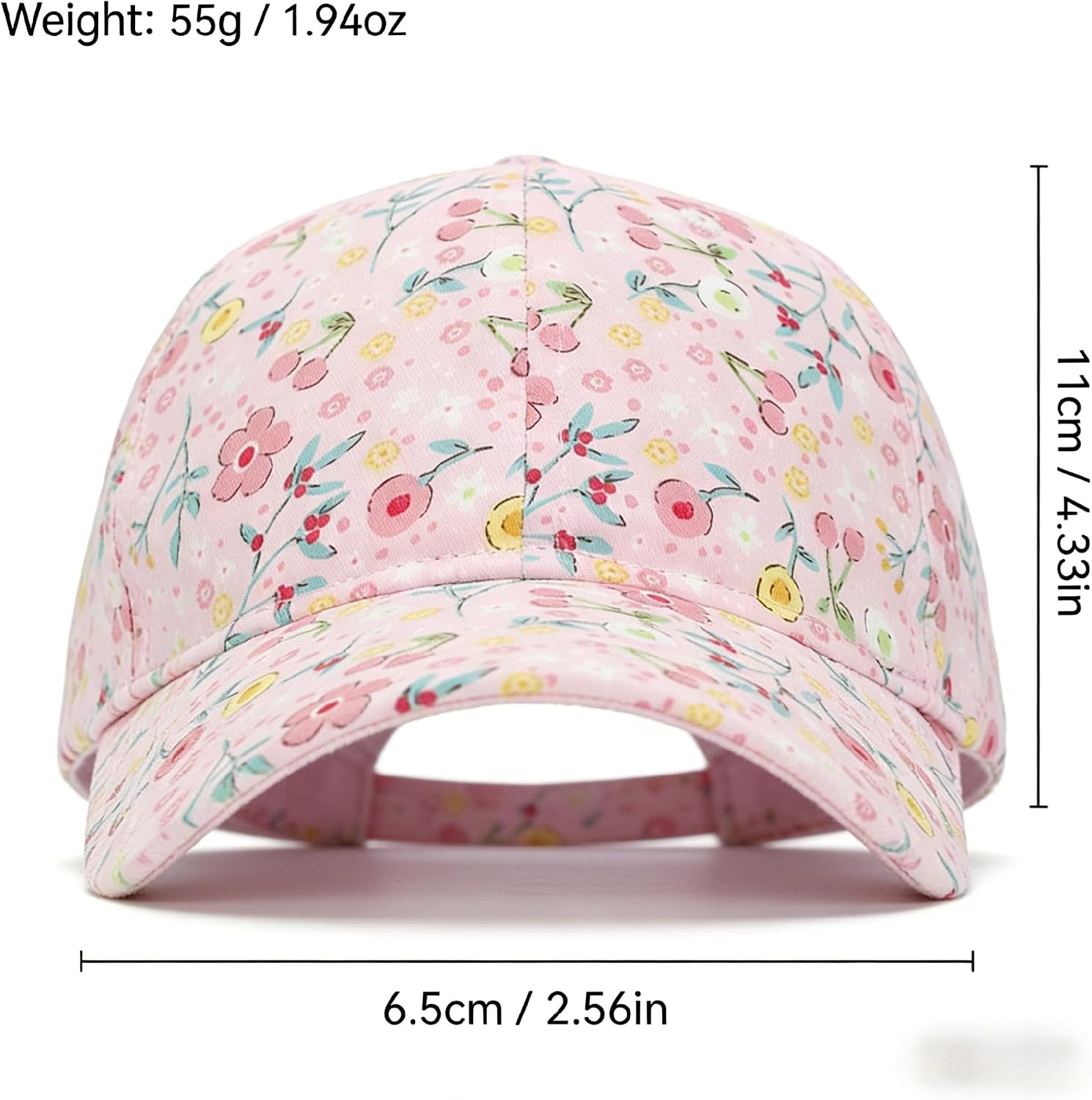 Girls Baseball Hat, UPF 50+ Adjustable Breathable Summer Outdoor Cap