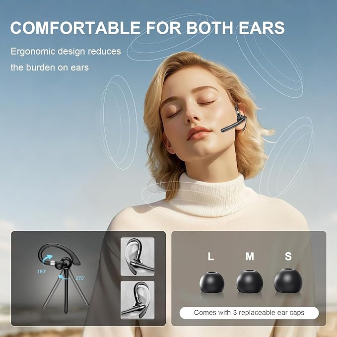 Auricular Bluetooth inalámbrico con estuche de carga 500mAh miniatura 7