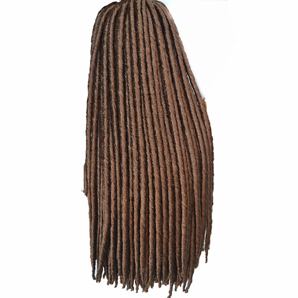 Havana Mambo Faux Locs Crochet Braiding Hair 90g 24Stands/Pack Extensions Afro Kinky Dreadlock Crochet Braids Hair(5pcs, 14inch 27#)