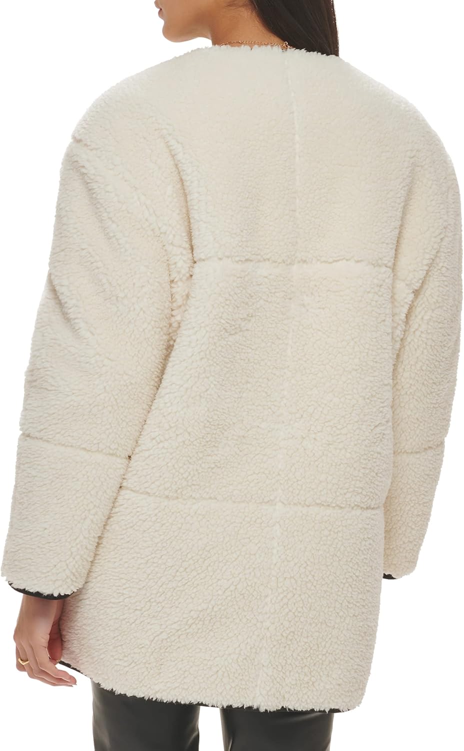 Levi's womens Levi's Women's Midlength Sherpa Coat With Reversible Wear - Image 2