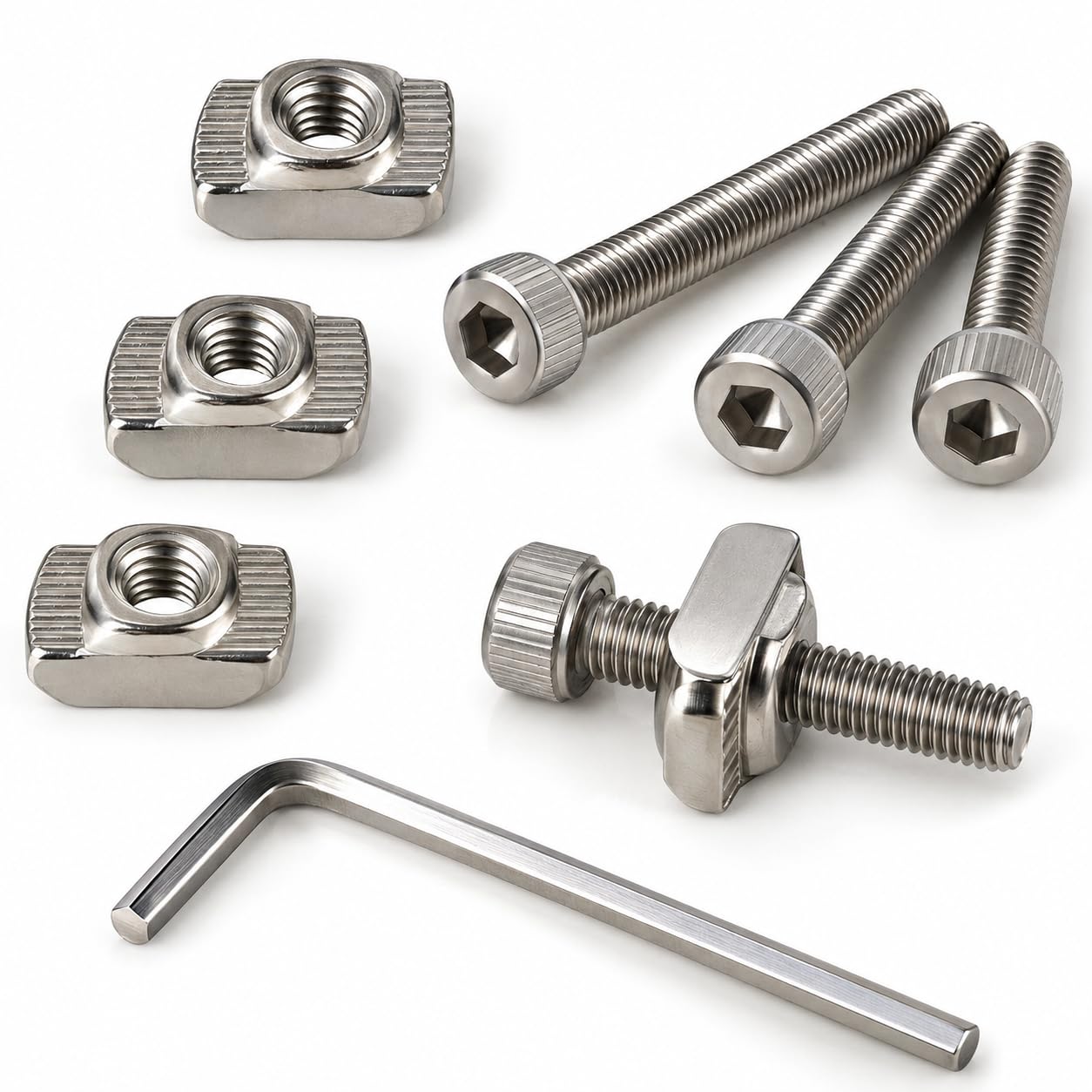 By VP INDUSTRIES (Combo-10) M6x40 Wing Nut Bolt with Hex Nut — Amazon image 19