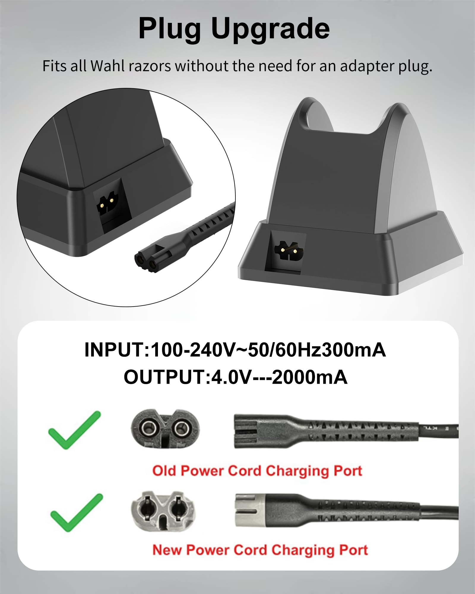 Amazon.com: WUKUR Charging Stand for Wahl Cordless Clipper 3801