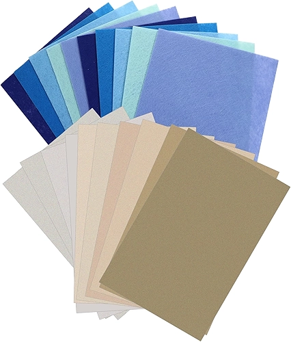 20 peças de folhas de feltro para artesanato 30 x 19,8 cm folha de tecido de feltro macio feltros de pele de tecido macio DIY patchwork tapete artes e artesanato peças de tecidos para decoração de