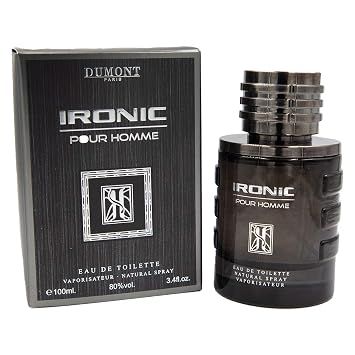 Dumont Ironic Classic - 3.4oz - Eau De Parfum - Luxury Perfume for Men, Boys & Teens - Woody, Warm, Cedar, Floral & Masculine Scent - Long Lasting Cologne Mist & Body Spray - for Him