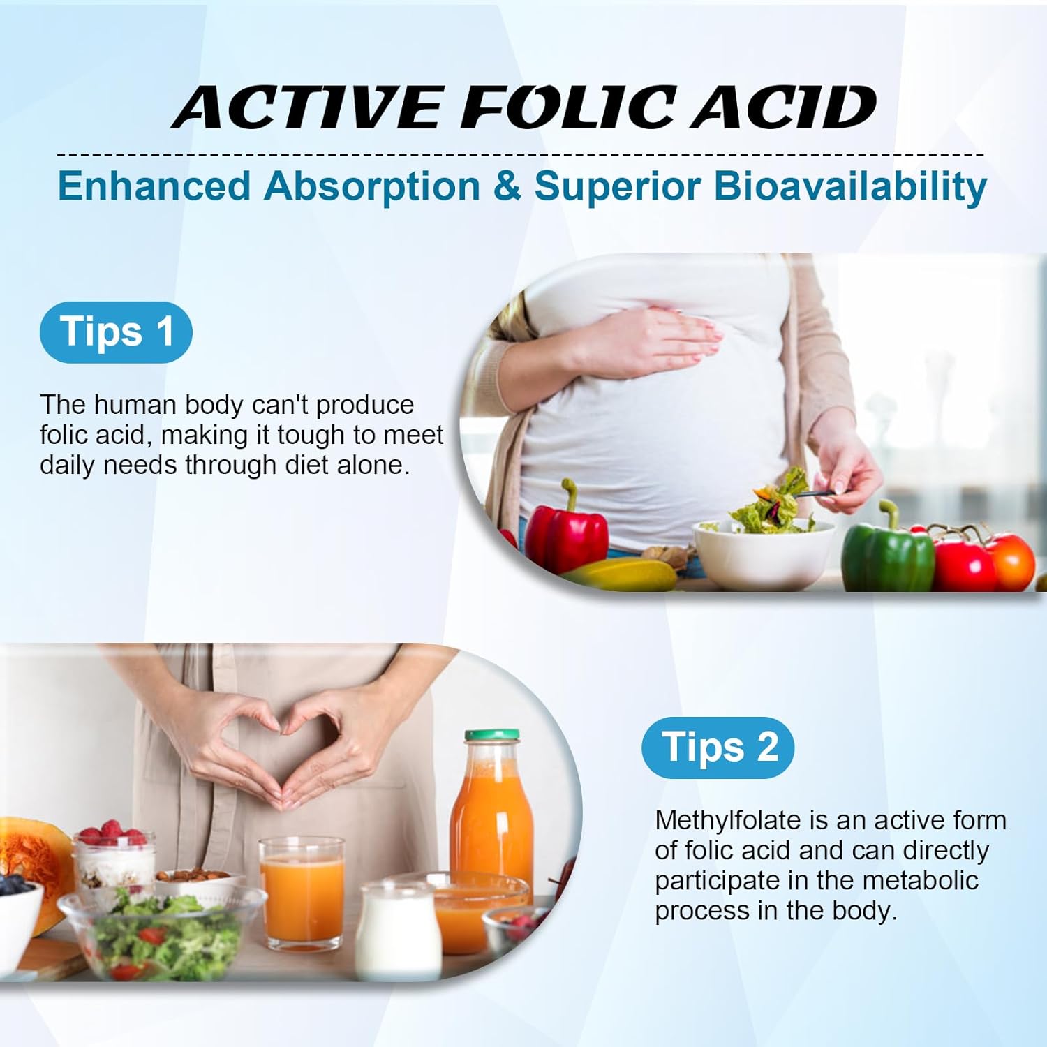 L-Methylfolate 15mg & Methyl B12 Gummies, Folate Supplement for Brain Health, Mood & Immunity, DNA Synthesis & Repair, Sugar Free, Vegan, Cranberry Flavor, 60 Count - Image 3