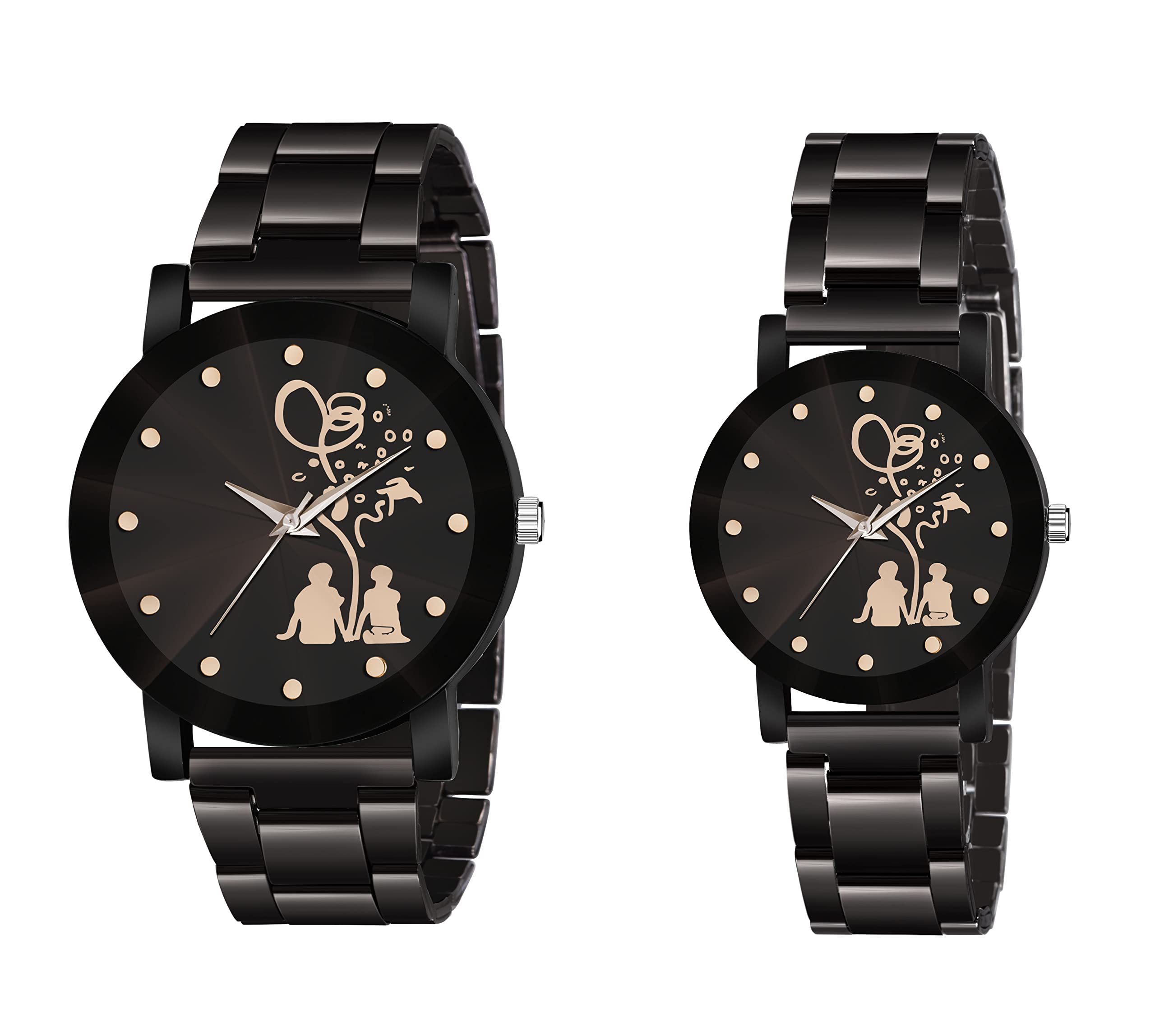 KIROH Analogue Lovers Tree Couple Printed Dial Mens & Womens Watch (Pack of 2) (B08N6WJF5S) Amazon Price History, Amazon Price Tracker