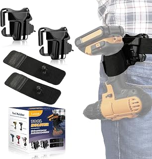 Tool Holster Compatible with Dewalt Drill, 2 Pack Drill Holster Cordless Drill Hook Power Tool Holder Belt Hook for Drill, Flashlight, Angle Grinder, Mini Chainsaws, Drivers