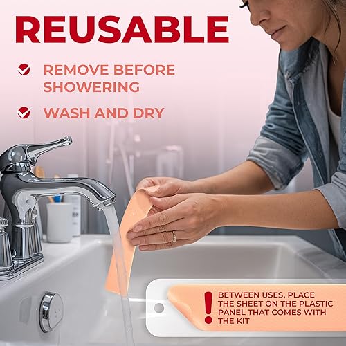 Miniatura 7 de Hojas de silicona de grado médico para cicatrices  Paquete de 6 unidades (7 x 1.6 pulgadas)  Diferencia visible en cicatrices de cesárea  Hojas de