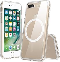 Phone Case Compatible with iPhone 7 Plus & iPhone 8 Plus 5.5 Inch, Magnetic Clear Case Protective Bumper Hard Back Cover