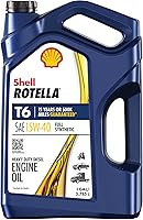 Vista 11 de Aceite de motor Shell Rotella T6 totalmente sintético 5W-40, 1 galón (paquete de 3)