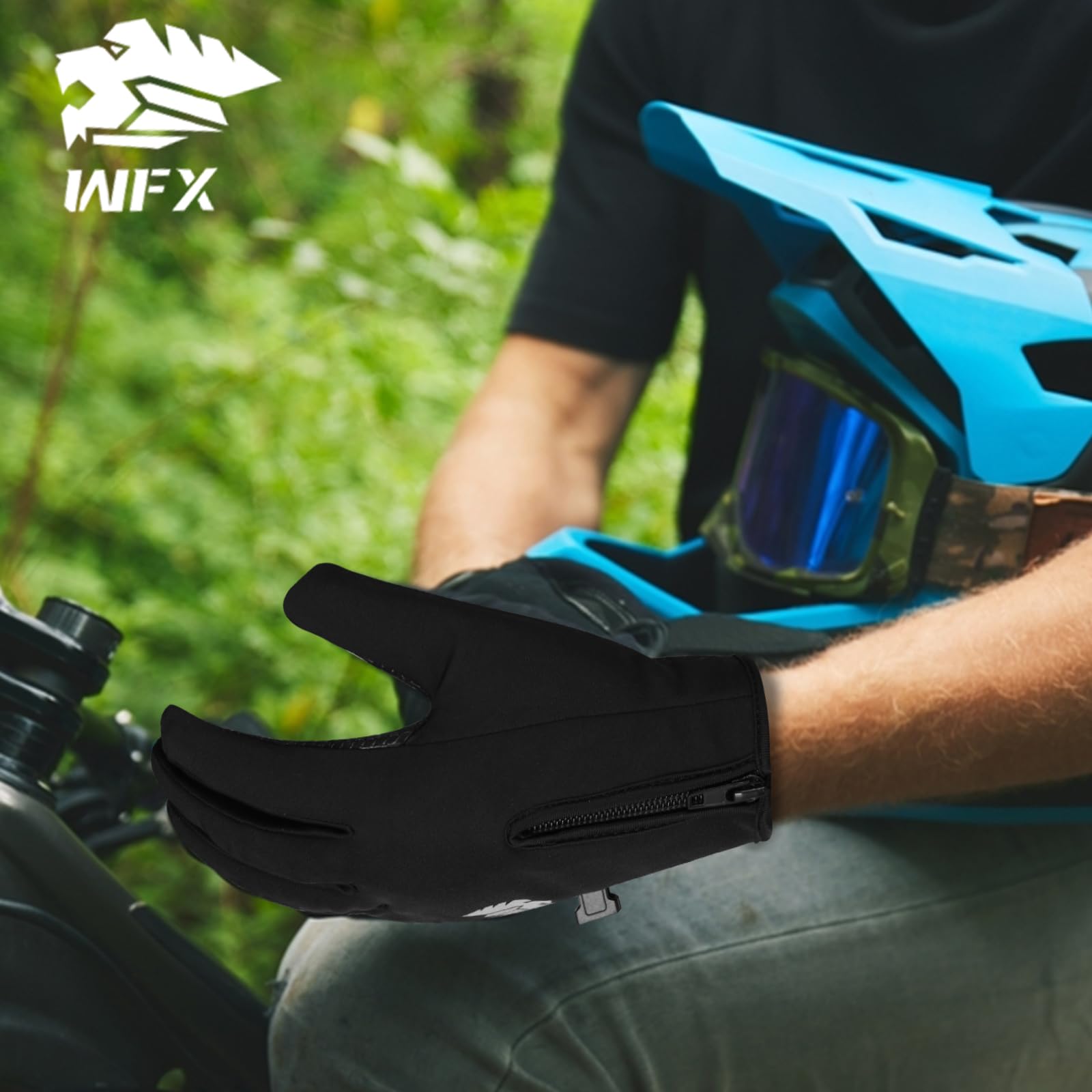 Guantes de running térmicos antideslizantes para pantalla táctil para hombre y mujer