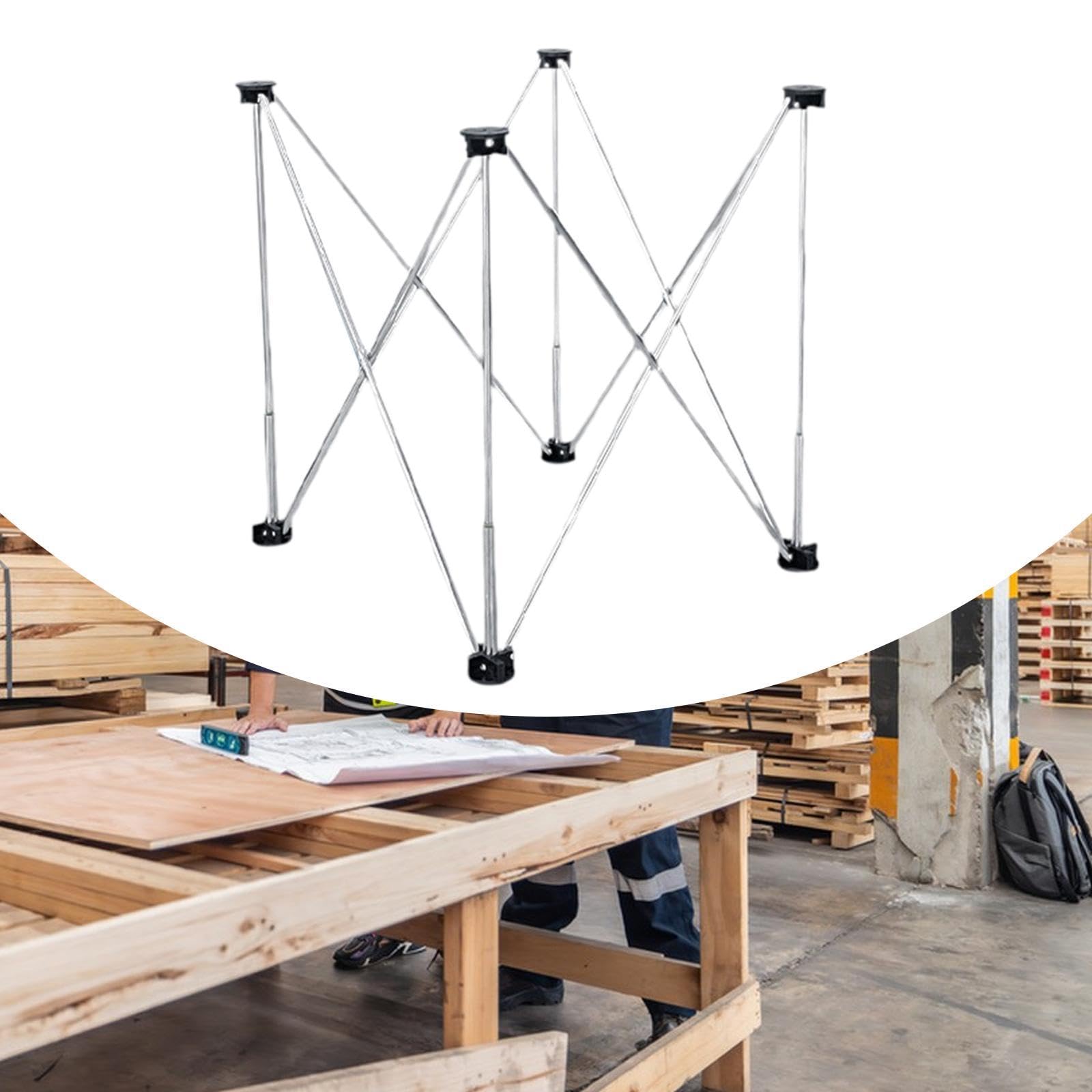 Mesa de Trabajo Plegable con Patas Plegables, Ideal para Trabajos de Reparación Y Manualidades en Exteriores, con Capacidad de Carga de 330,69 Kg.