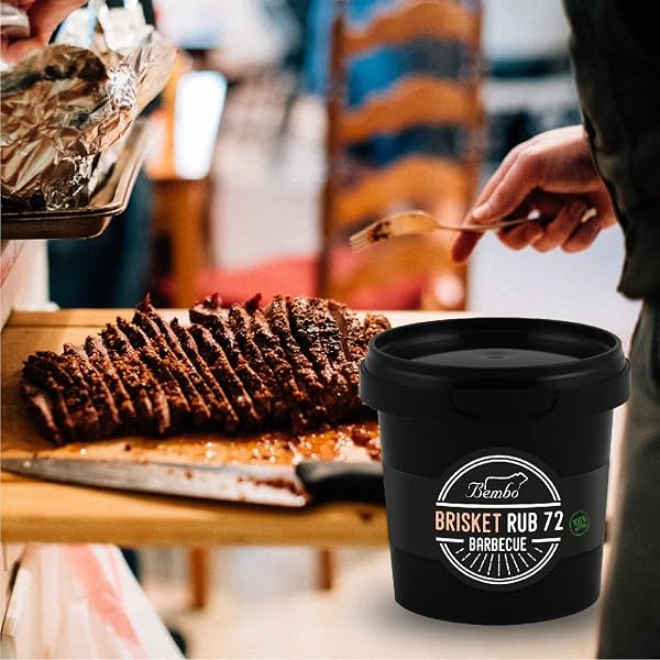 BBQ Brisket Rub Bembo – Mezcla de Especias para Pecho de Ternera – Marinada Seca Barbacoa – Ideal para Ahumado y Cocción Lenta – Made in Italy – 230 g - 4