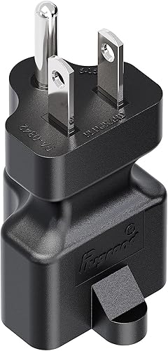 Miniatura 11 de [4 en 1] Enchufe de CA doméstico de 15 amperios a adaptador de hoja T de 20 amperios, 5-15P a 5-20R, 5-15P a 6-15R, 5-15P a 6-20R, adaptador