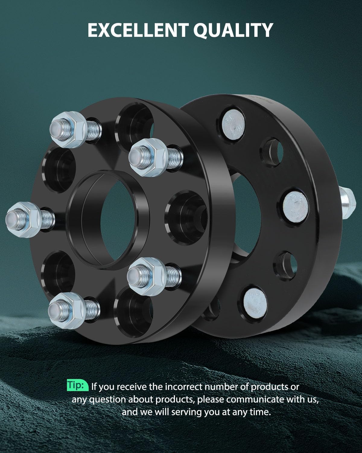SCITOO 4Pcs 5x4.5 Wheel Spacers 1 inch Bore 60.1mm Studs 12x1.5 5 Lug Wheel Spacers Fit for Toyota for Lexus Scion XB RX300 UX200 RX350 IS200t GS400 GS450h RC350 IS350 IS300 SC400