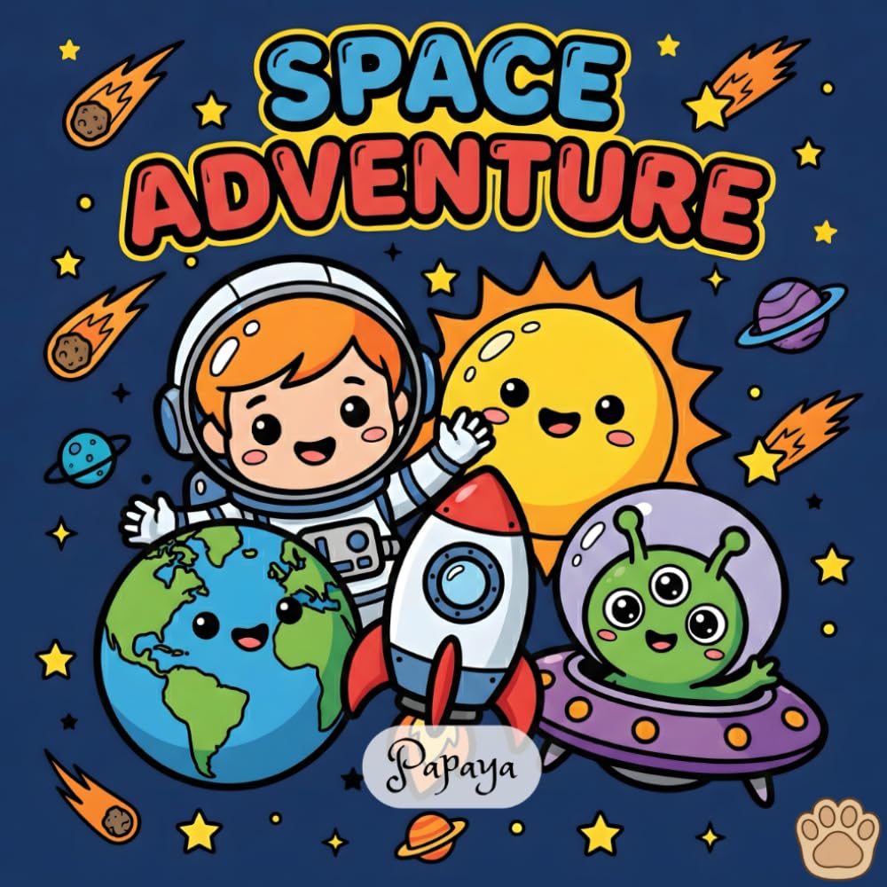 Space Adventure: Little Astronauts Coloring Book