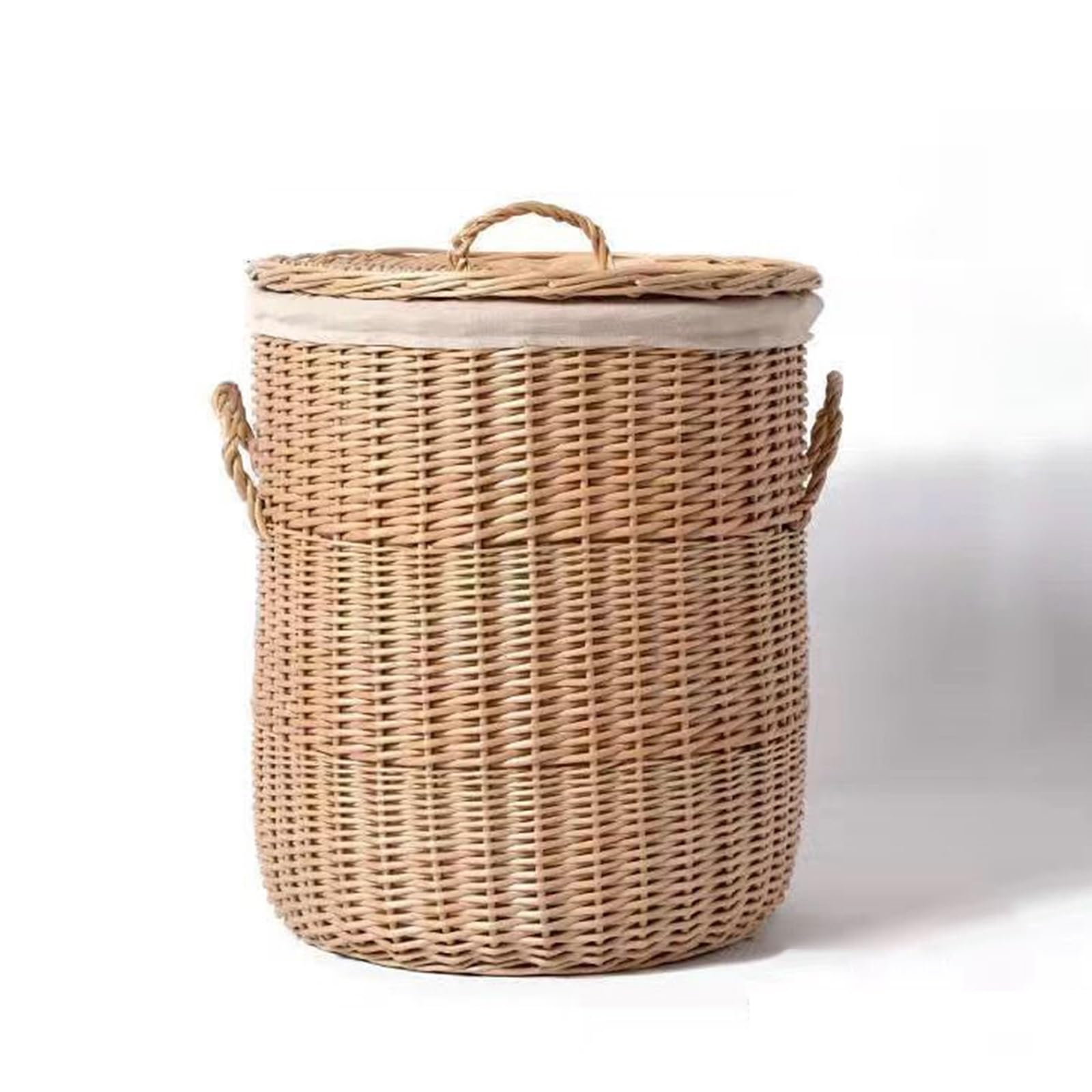 Large Laundry Basket, Freestanding Handwoven Laundry Hamper, Clothes Hamper with Handles for Clothes Toys In The Dorm and Family (Size : 55cm)