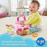Vista 2 de Fisher-Price Laugh & Learn My Smart Purse, rosa, juguete musical para bebé