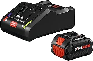 BOSCH GXS18V-19N16 18V Starter Kit with (1) CORE18VÂ® 6 Ah High Power Battery and (1) GAL18V-160C 18V Lithium-Ion Battery Turbo Charger