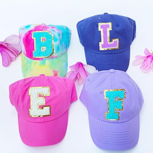 Miniatura 3 de Parches de letras de felpilla termo-adhesivas para ropa, chaquetas, mochilas, parches de letras con brillantina (Azul, G)