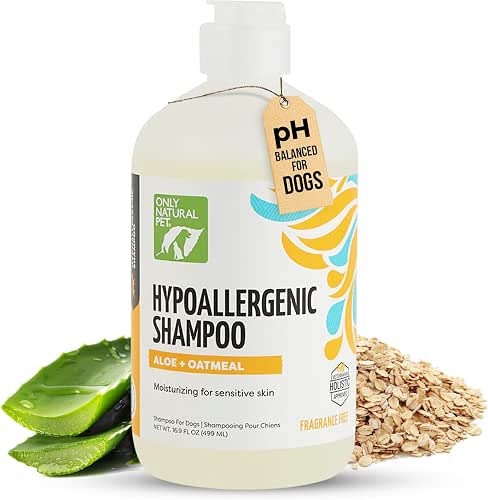 Only Natural Pet Hypoallergenic Shampoo with Aloe & Oatmeal for