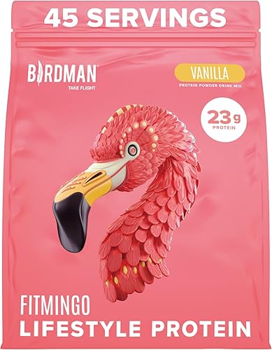 Miniatura 13 de BIRDMAN Fitmingo Polvo de proteína vegana con inositol, potenciadores de colágeno, ácido hialurónico y vitaminas Bajo en carbohidratos, sin