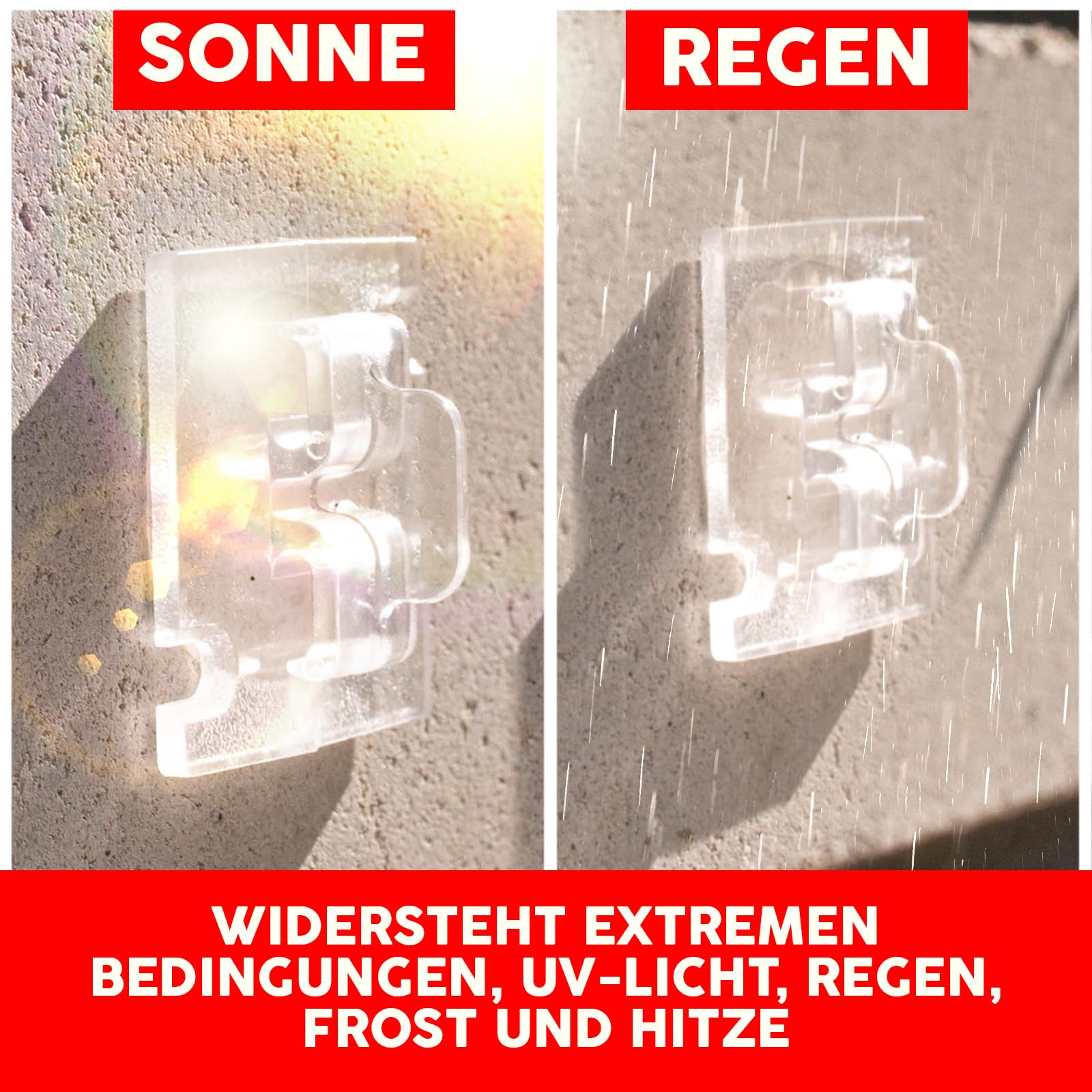 Konzept 11 50 Stück Klebehaken mit Montagekleber 30ml, extra stark, für Katzennetz Balkon – ohne Bohren, transparent, wetterfest, einfache und schnelle Montage