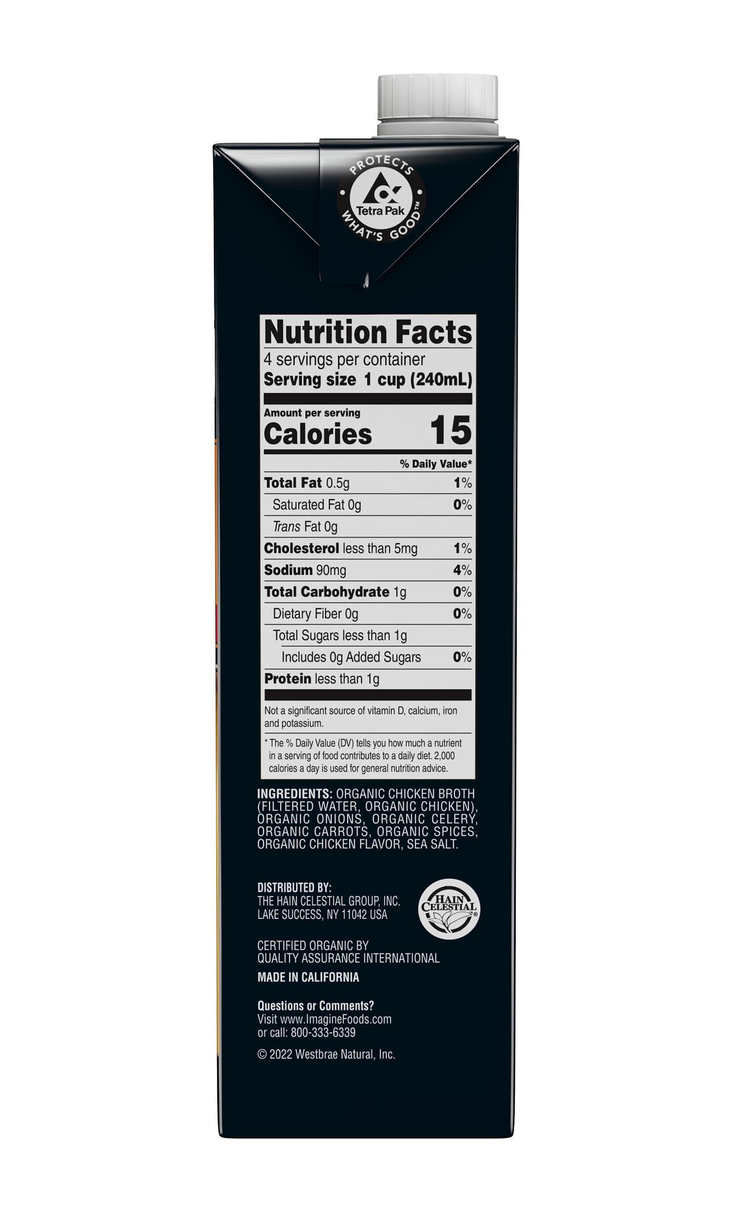 Imagine Organic Low Sodium Free Range Chicken Broth, 32 fl oz (Pack of 6)