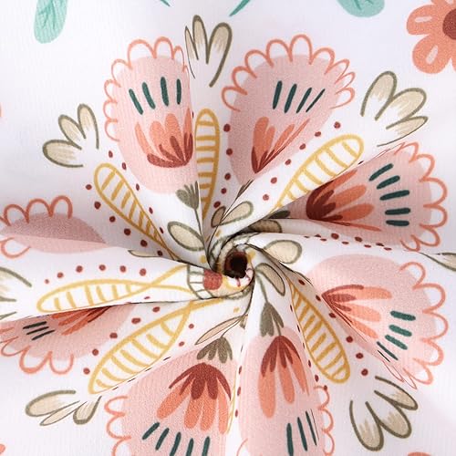 Miniatura 4 de Bonhause Juego de 4 fundas de almohada bohemias florales de 20 x 20 pulgadas, fundas de almohada decorativas bohemias de terciopelo suave para sofá,