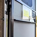 Safoner RV Screen Door Closer with Adjustable Tension, Aluminum Automatic Closing Device with Accessories, Works with Most Camper Latches & Travel Trailer Handles