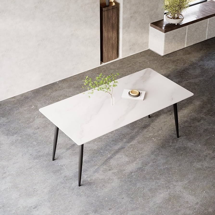 Amazon｜ダイニングテーブル セラミック 食卓テーブル 大理石風 幅