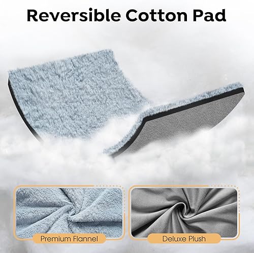 Miniatura 2 de Veehoo CWC2454CP CWC2454CP - Cama elevada mediana para perros y gatos de 29 pulgadas, cama plegable de viaje, hamaca portátil 2 en 1 con almohadilla