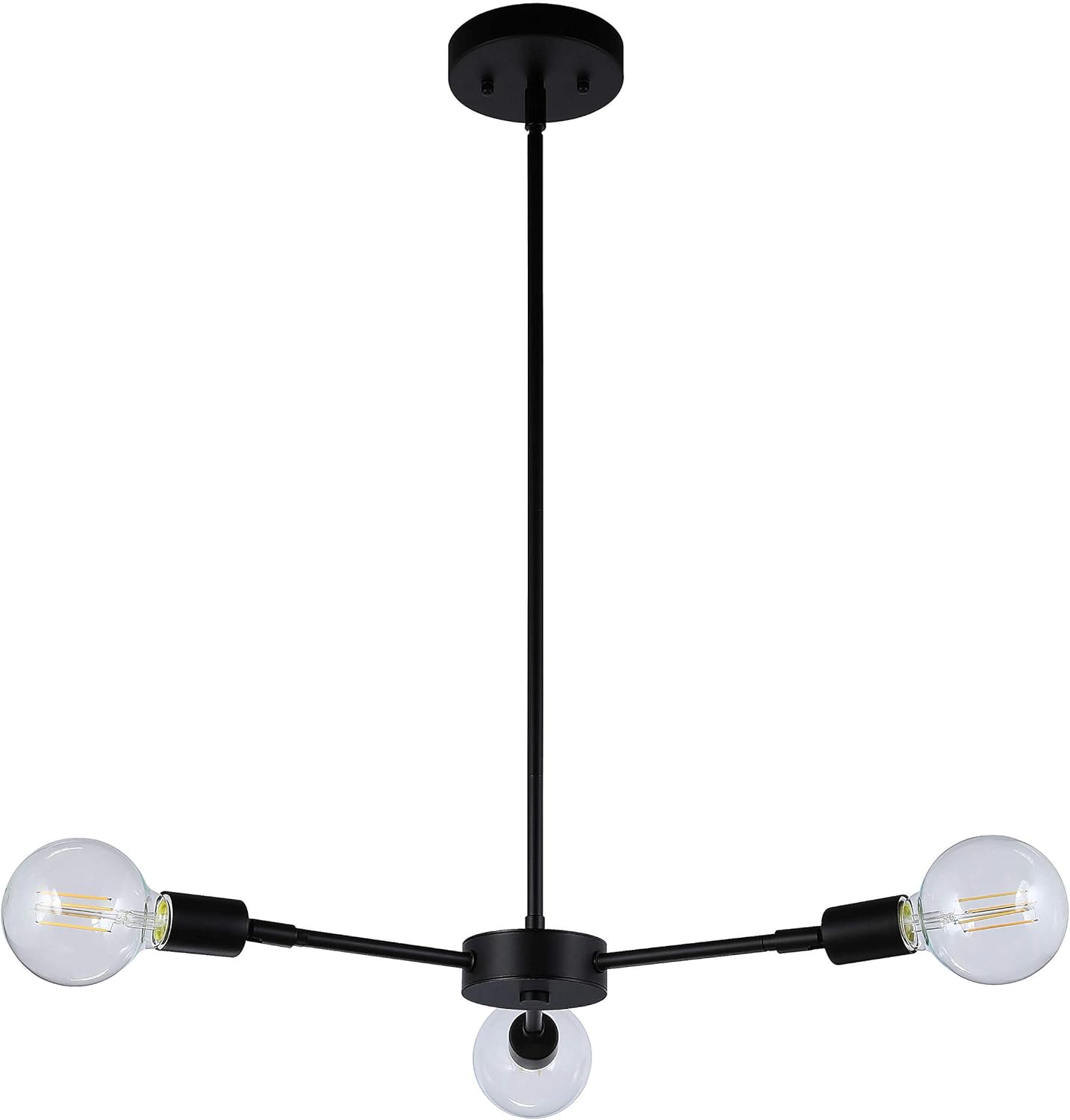 80% Off Discount XiNBEi Lighting Chandeliers, 3 Light Black Pendant Light Ceiling Chandelier Light with LED Bulbs for Kitchen & Dining Room XB-C1211-3-MBK Hot Deals XiNBEi Lighting Chandeliers, 3 Light Black Pendant Light Ceiling Chandelier Light with LED Bulbs for Kitchen & Dining Room XB-C1211-3-MBK