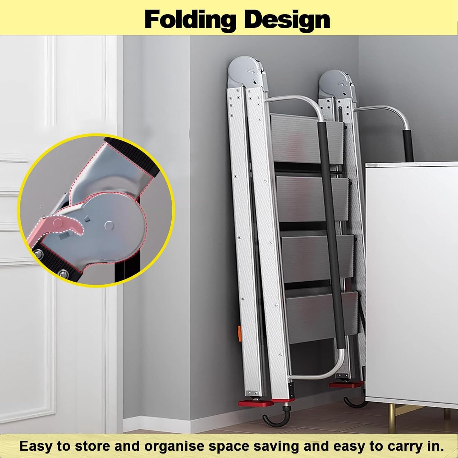 Portable Bunk Bed Ladder, Heavy Duty Step Ladder for Easy Access to High Places, Ideal for Home and Commercial Use