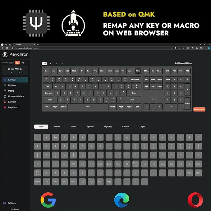 Teclado Mecánico Keychron Q6 Max Full Size Inalámbrico miniatura 5