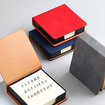 Leather Memo Pad Holder Organizer School Supplies Note Card Dispenser Sticky Note Storage Box Desk Accessories Leather Memo Pad Holder Card Dispenser Sticky Note Storage Box Desk Accessories