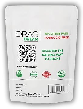 Drag Herbal Smoking Blend (Blend of Exotic Flowers and Herbs) 30grams (1 oz) (Dream) - Mix of Mugwort and Peppermint