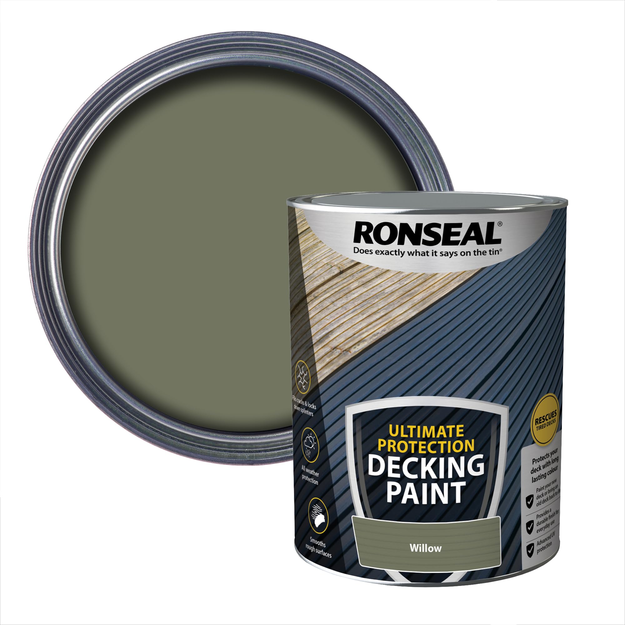 Ronseal Willow Ultimate Decking Paint 5L