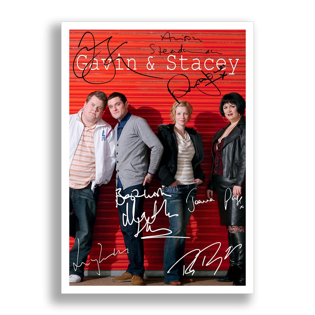 Memorabilia Gavin & Stacey Cast Signed Autograph Signature Autographed A4 Poster Photo Print Photograph Artwork Wall Art Picture TV Show Series Season DVD Boxset Gift (A4 POSTER ONLY)