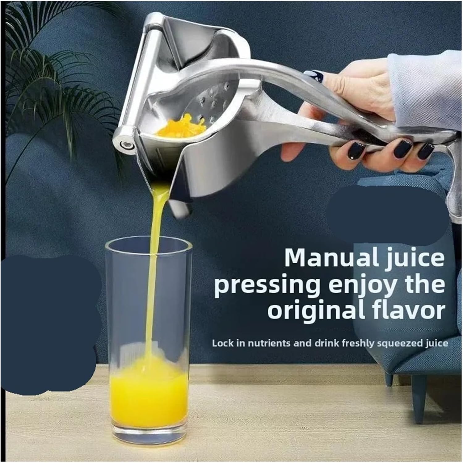 Juicer, Stainless Steel Fruits Juicer Squeezer Lemon Manual Citrus Orange Hand Press Machine Durable Kitchen Tool Amagi