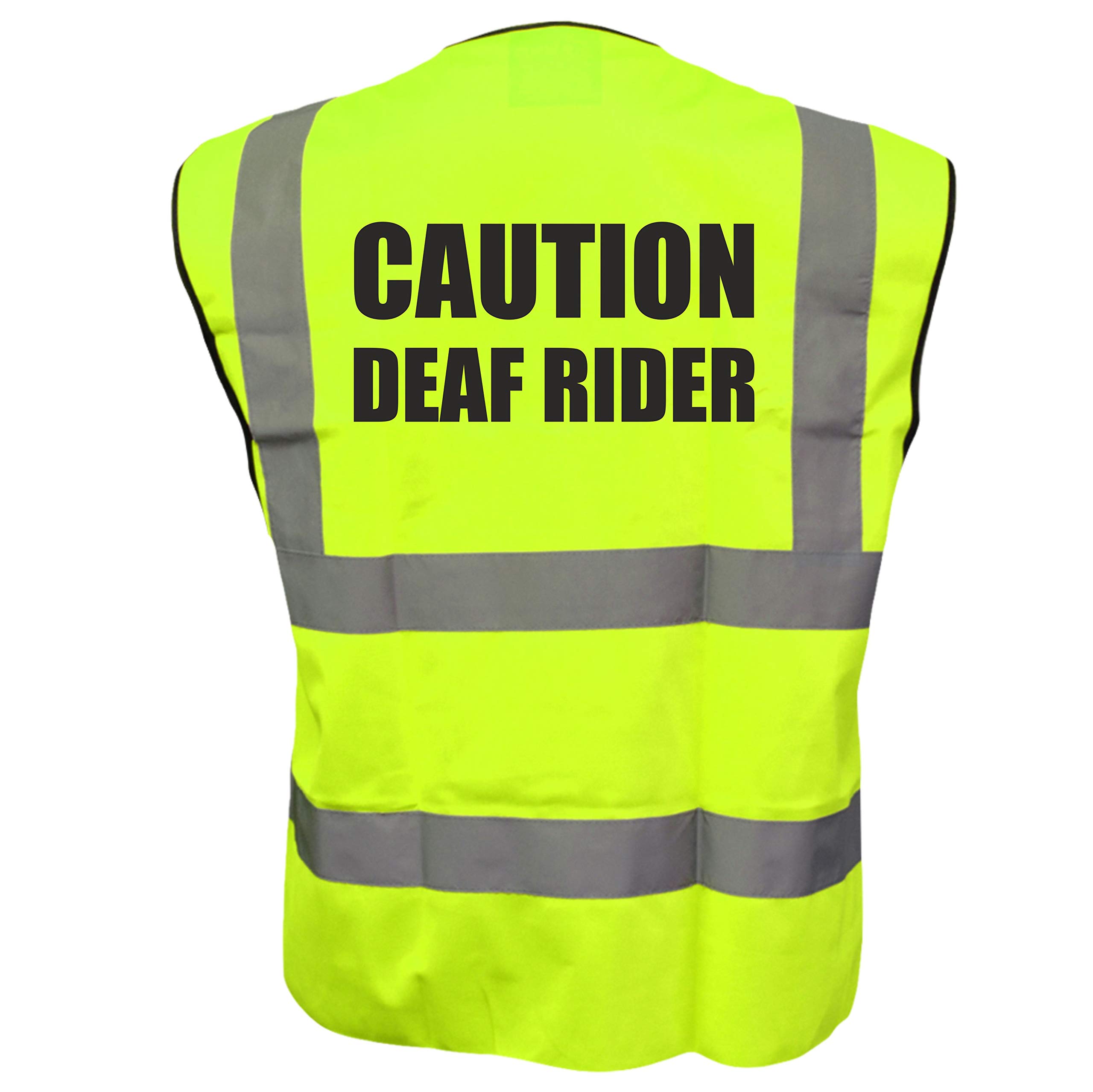 Buy Equestrian CAUTION DEAF RIDER Hi Viz Vis Vest Horse Riding