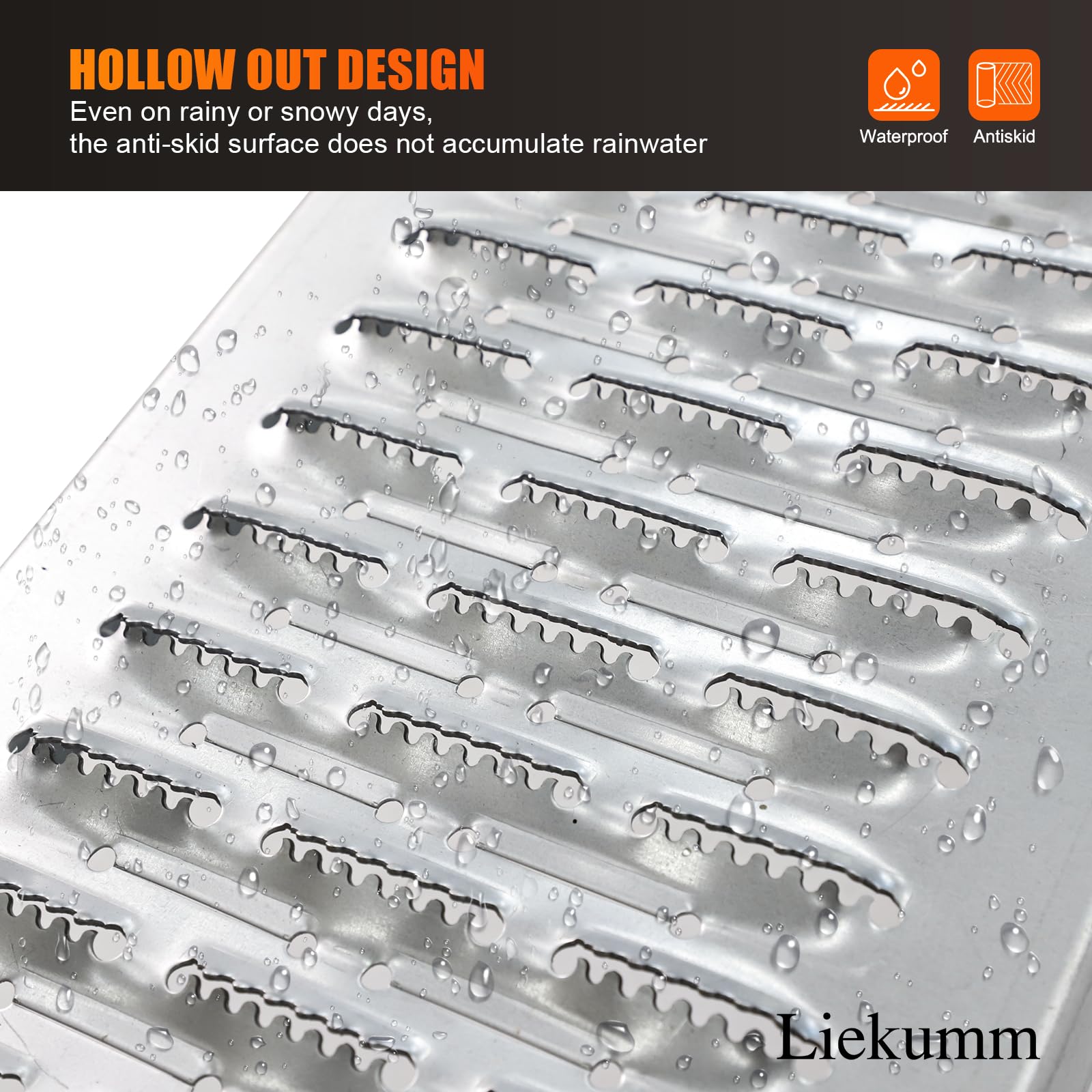 LIEKUMM 74" L x 8.7" W Heavy Duty Folding Loading Ramp, 880LBS Capacity