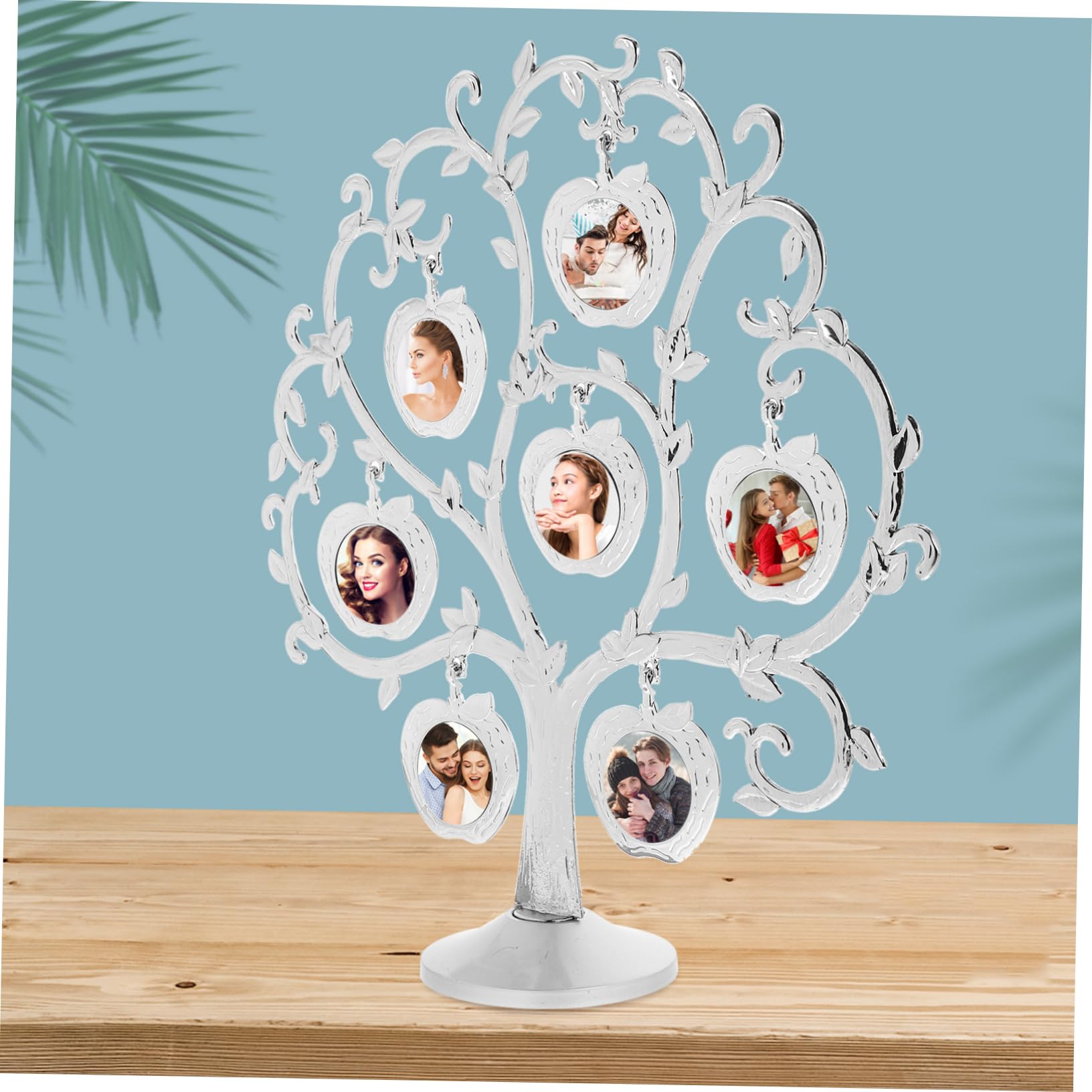 Ciieeo Cornice a Decorativa Albero Forma Foto Metallo