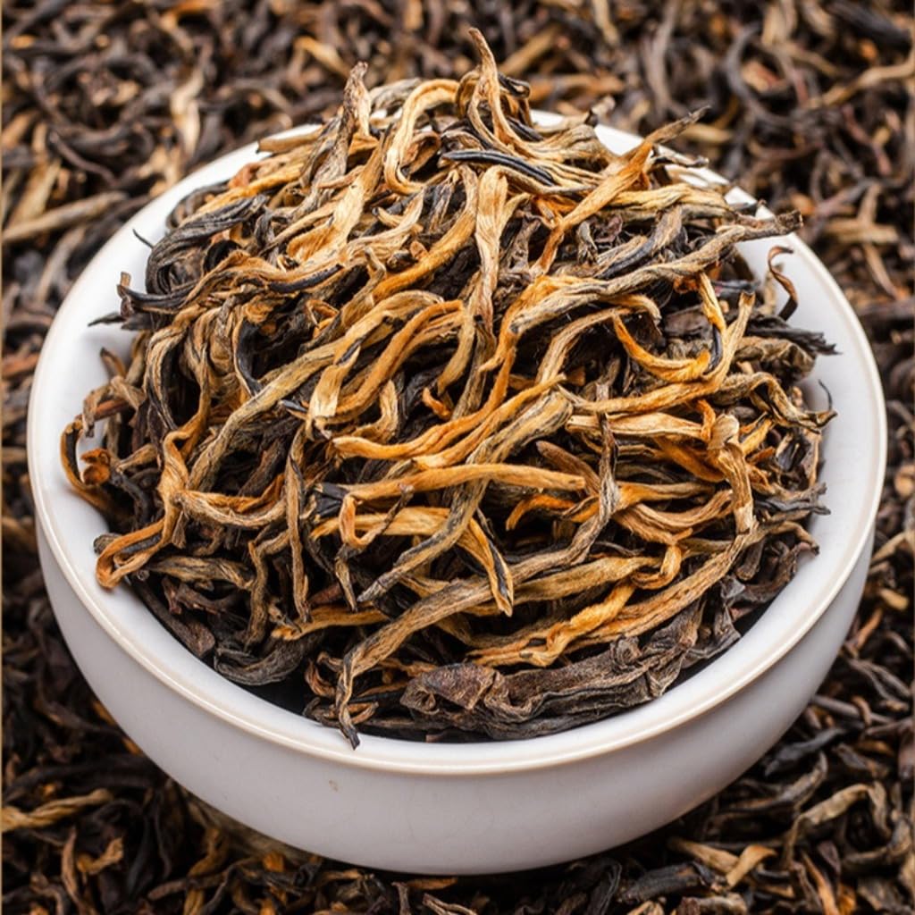 Yunnan Dianhong Black Tea Gift Set 150g * 2/10.58 oz | Aroma floreale, tè a foglia sciolta | Confezione regalo premium per gli amanti del tè (A-300 g / 10,58 once)