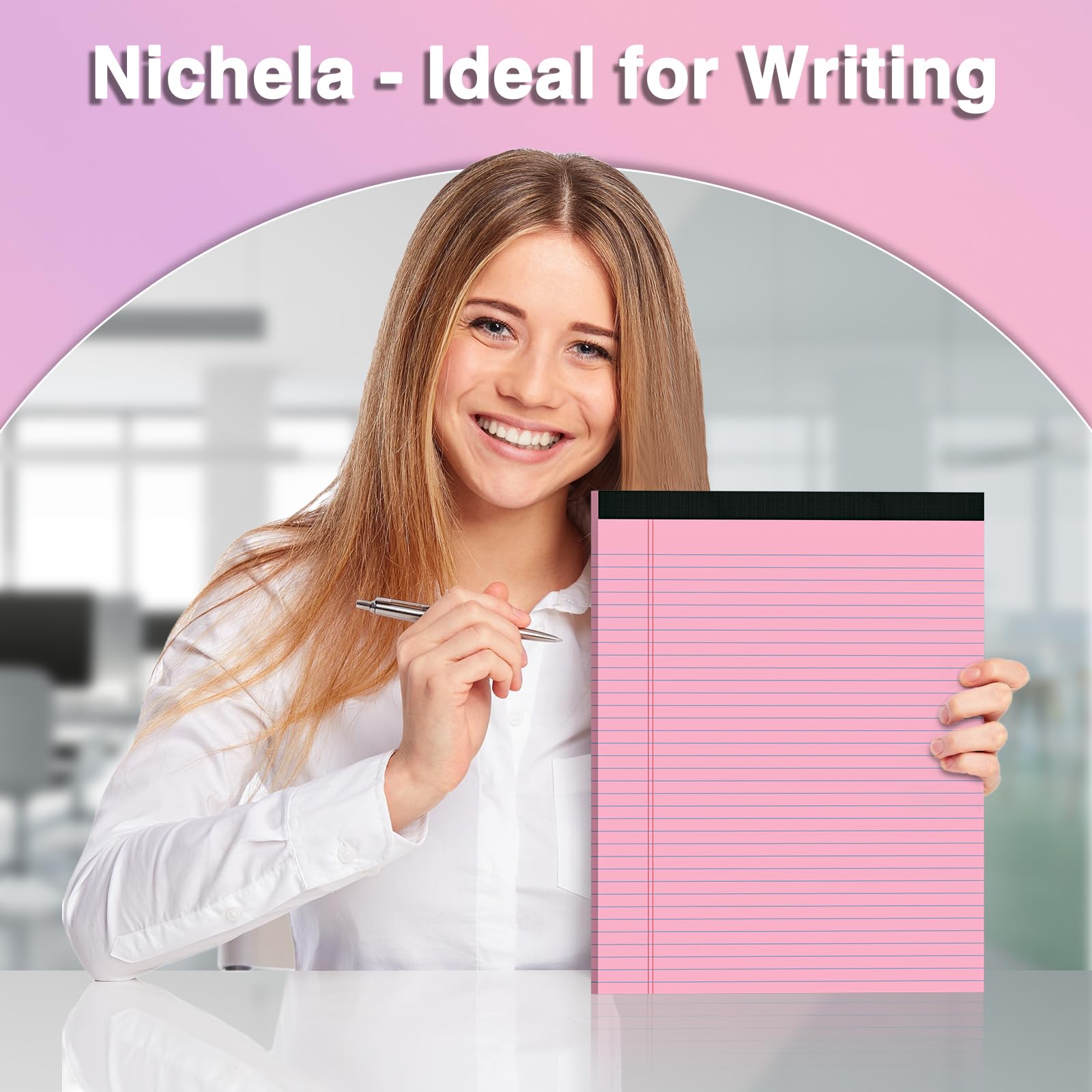 3 Pcs Legal Pads 8 5 x 11 Colored Note Pads 8 5 x 11 Notepad Total 75 — view 5