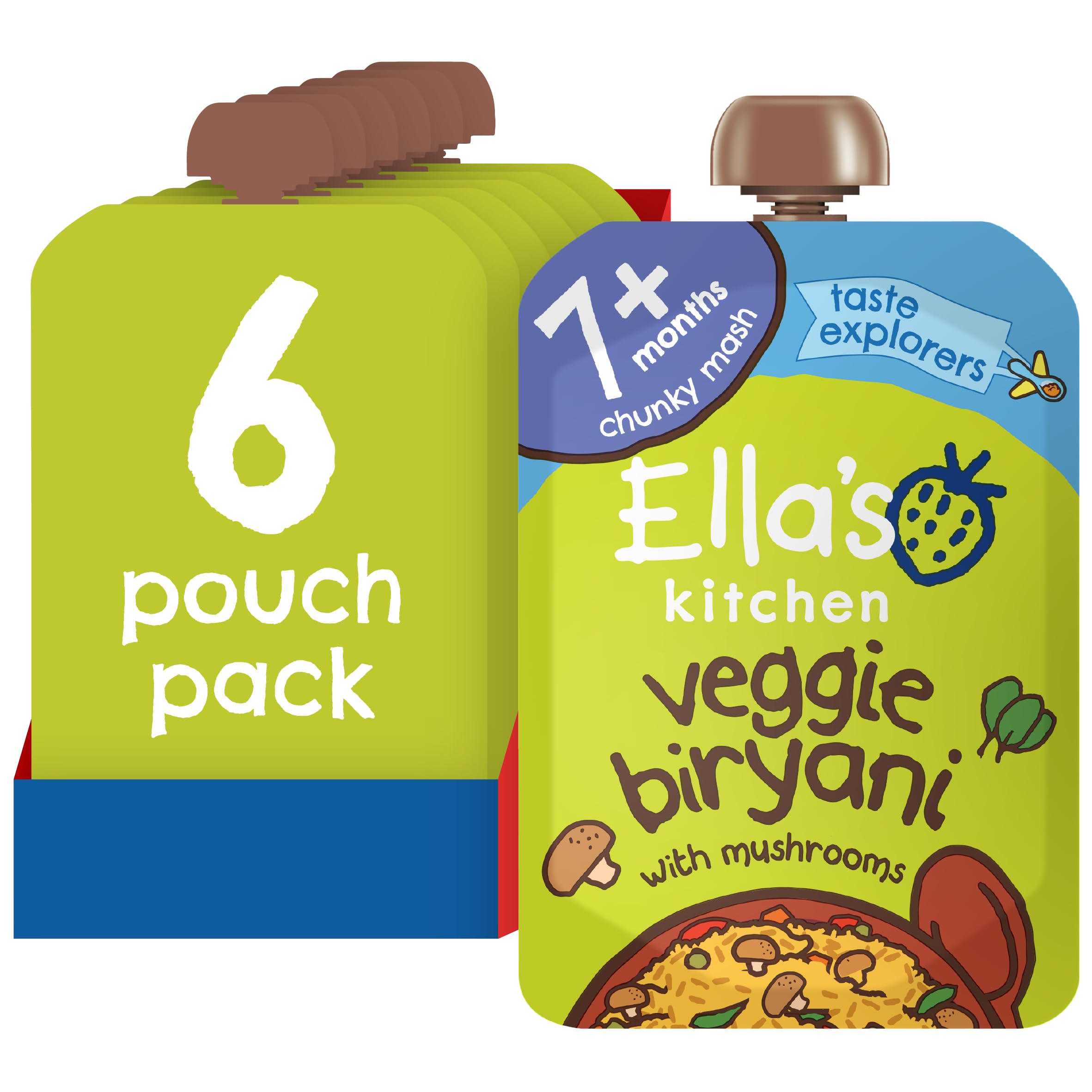 – Veggie Biryani Pouch, Stage 2 (7+ months), Pack of 6, 780g