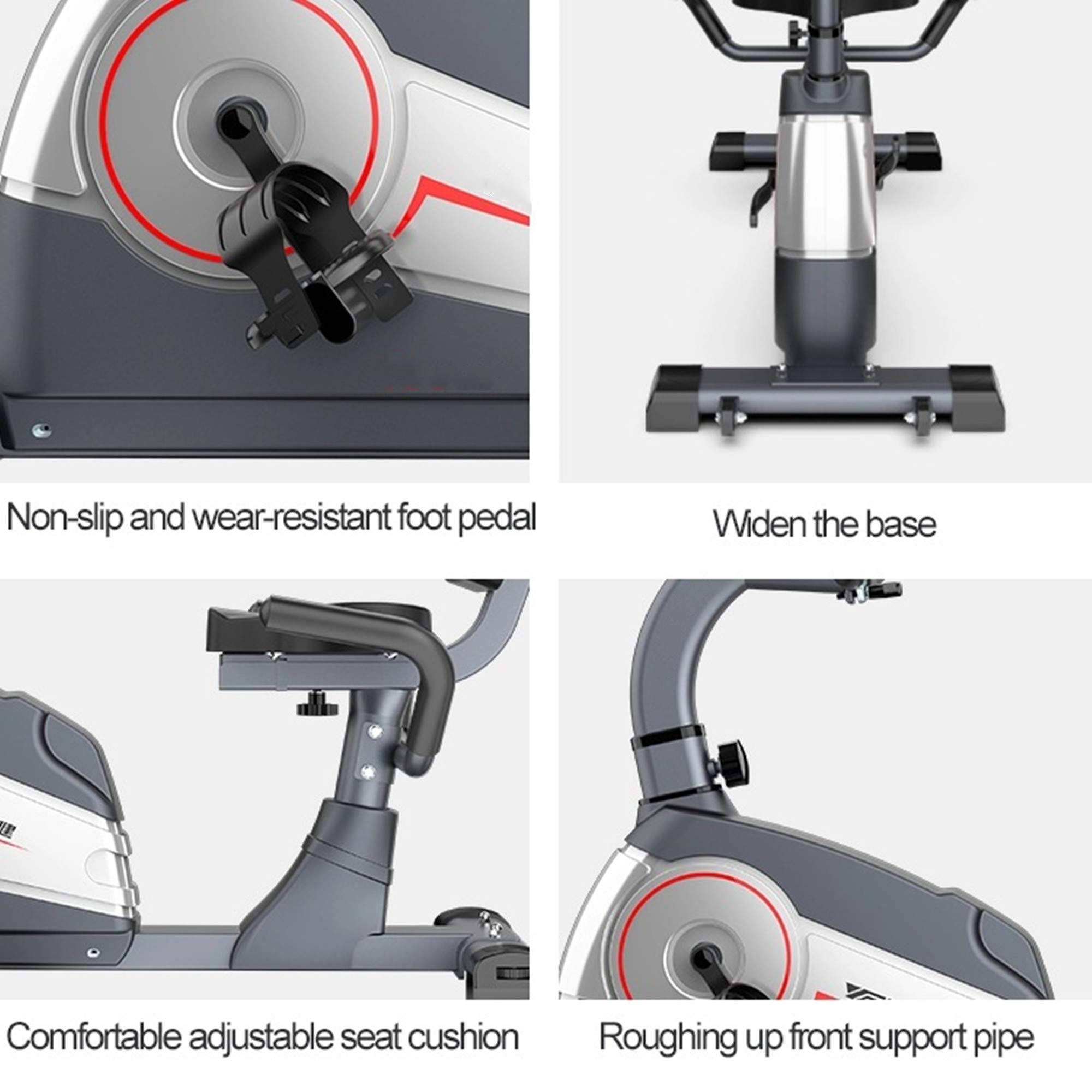 Domowy Rower Treningowy Poziomy, Rower Do Jazdy Na Rowerze Stacjonarnym, Rower Treningowy Z PedałAmi, Rower Spinningowy Ze Sterowaniem Magnetycznym, Do Domowego Treningu Cardio