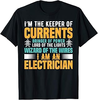 Keeper of currents wizard of the wires - Electrician T-Shirt