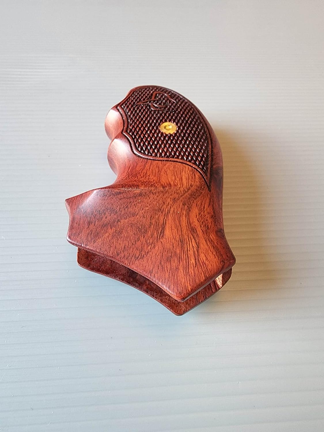 BMPL Deluxe Hardwood New Taurus Model 85 856 M M85 M856 .38 Special 2'' 2 inch Grips Hard Wood Laser Checkered Finger Groove Handmade Handcraft