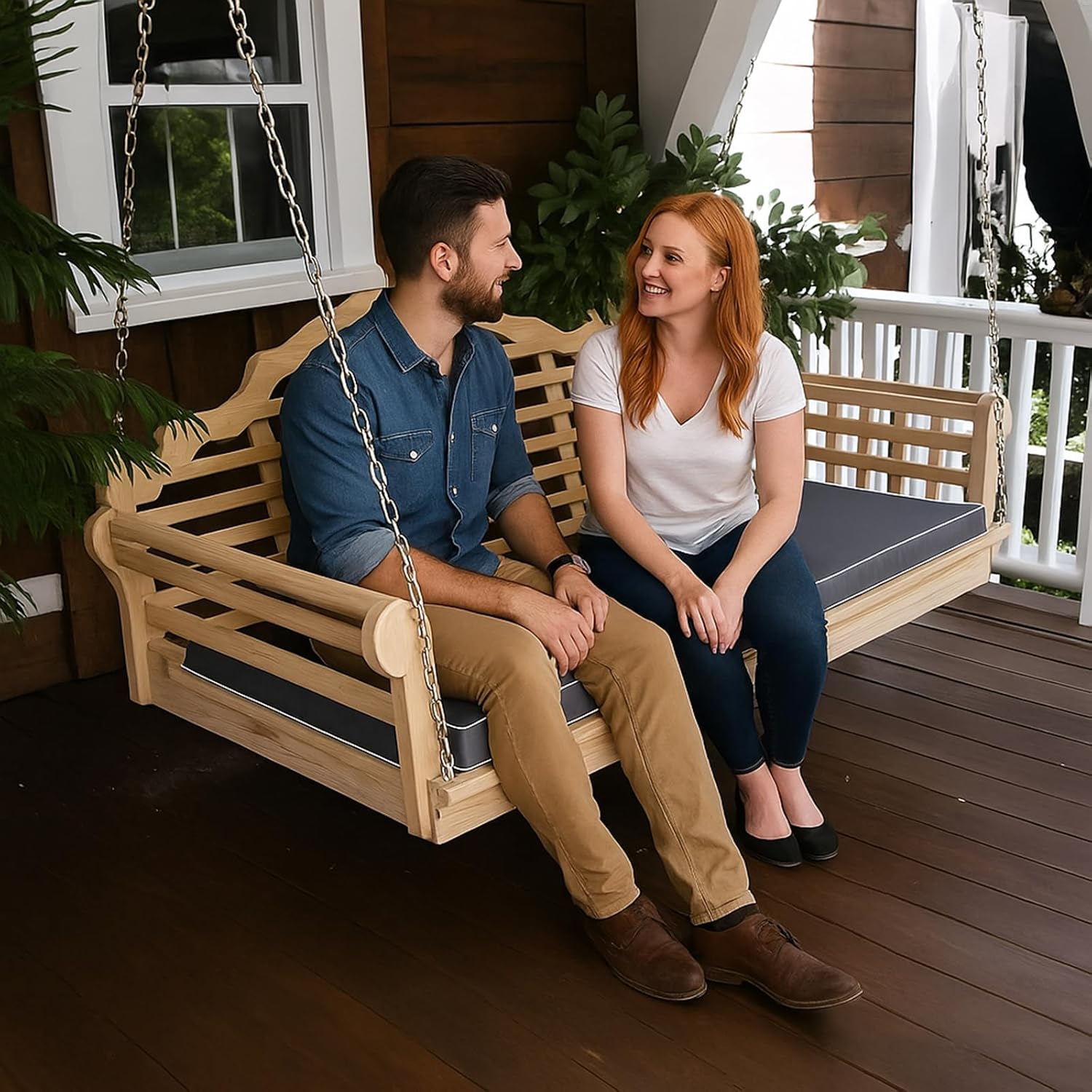 6in Olefin Twin Size Outdoor Daybed Mattress Cover Waterproof, Patio Porch Swing Bed Cushion Covers Sheet Fitted Slipcover with Zipper-ONLY Cover (Dark Grey, 75 * 39 * 6 Inch) - Image 7